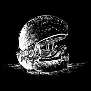 The Burger Smashery Illustration – Gastronomie Branding und Corporate Design von SAXAR MARKETING Designagentur